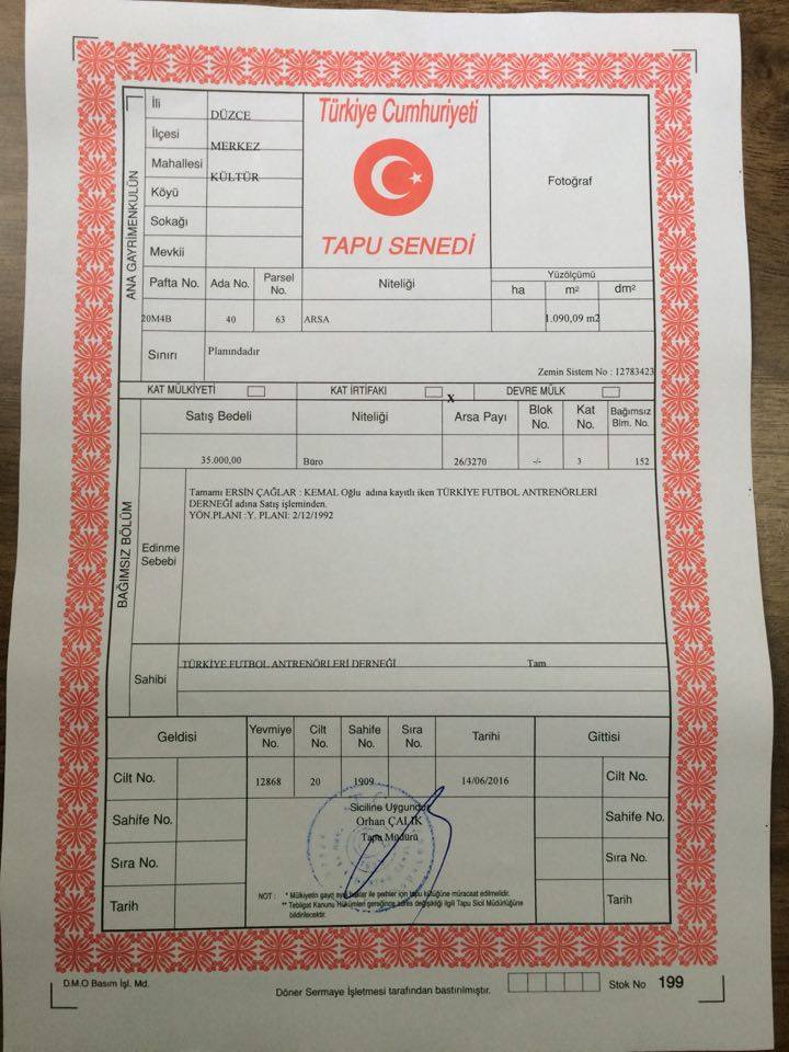 DÜZCE TÜFAD BAĞIMSIZ BÜROSUNU SATIN ALDI